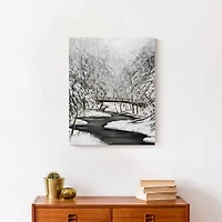 Winter Creek 16" x 20" Canvas Wall Art