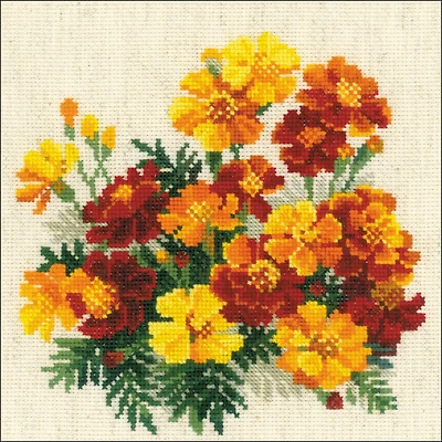 RIOLIS Marigolds Counted Cross Stitch Kit