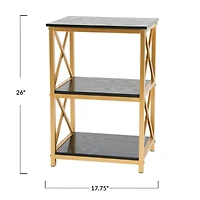 Hello Honey® 26'' Crossline Side Table