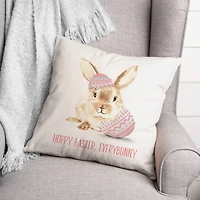 Hoppy Easter 18" x 18" Throw Pillow