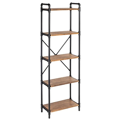 Honey Can Do Black -Tier Industrial Bookshelf