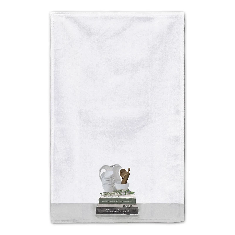 Cookbook Stack Bowls 16" x 25" Towel Set