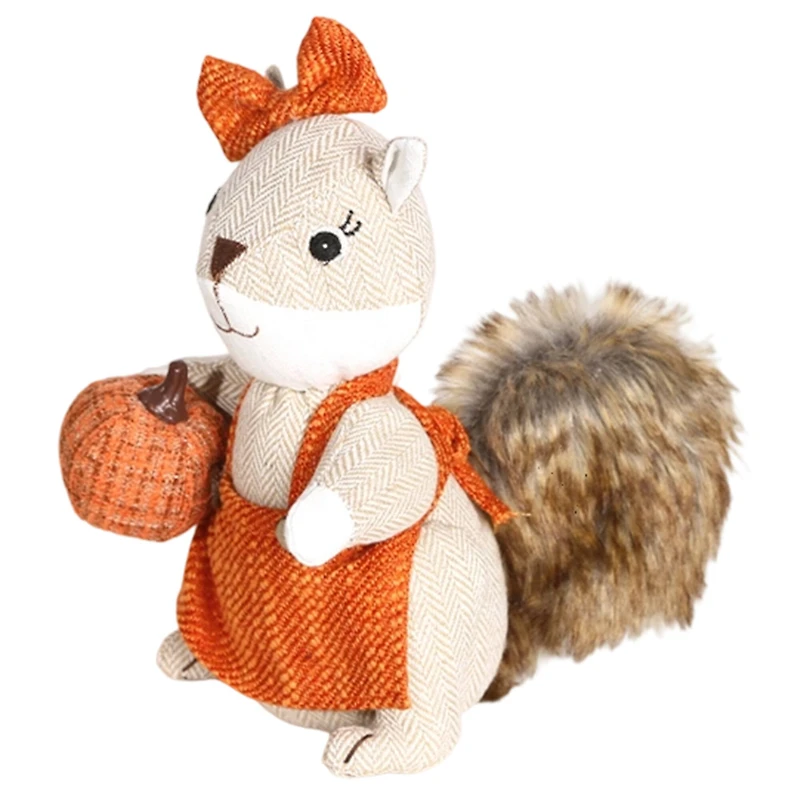 9.5" Fall Girl Squirrel Tabletop Décor by Ashland®