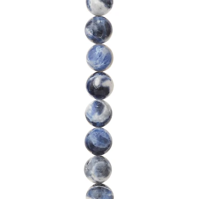 Blue Sodalite Stone Round Beads, 10mm by Bead Landing™