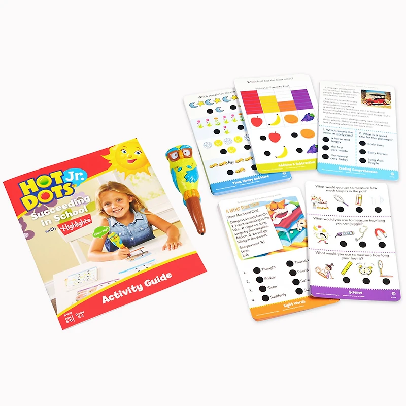 Educational Insights Hot Dots Jr. Ollie Pen & Highlights Succeeding in School Set