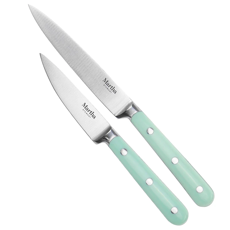 Martha Stewart Turquoise Stainless Steel 2 Piece Cutlery Set