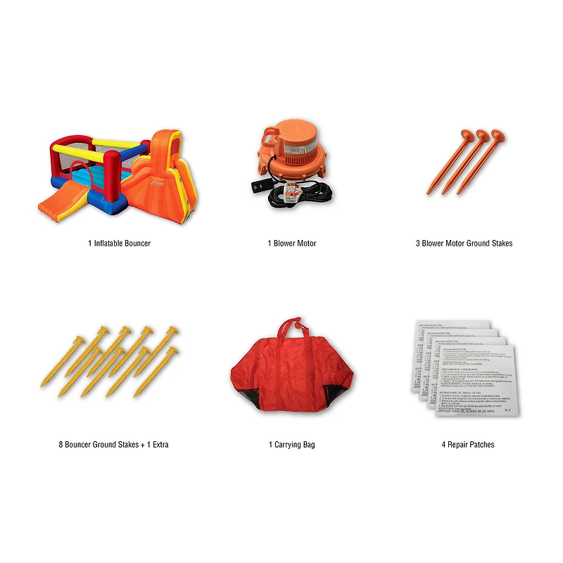 Banzai® Inflatable Double Slide Bouncer™ Outdoor Toy