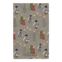 Good Tidings Tree & Globe Pattern Tea Towel Set