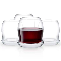 JoyJolt® Cosmos Crystal Stemless Wine Glasses, 4ct.