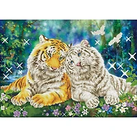 Diamond Dotz® Intermediate Tiger Smooch Diamond Painting Kit