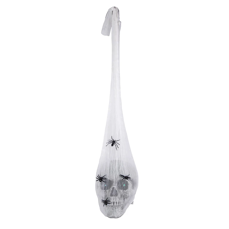 27" Animated Sound Activated Halloween Hanging Skull