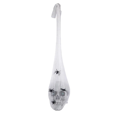 27" Animated Sound Activated Halloween Hanging Skull