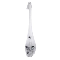 27" Animated Sound Activated Halloween Hanging Skull