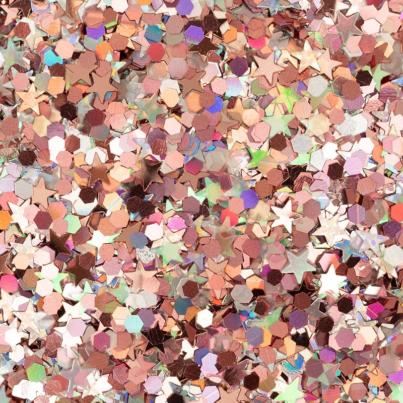 Rose Stars Specialty Polyester Glitter by Recollections™, 0.73oz.