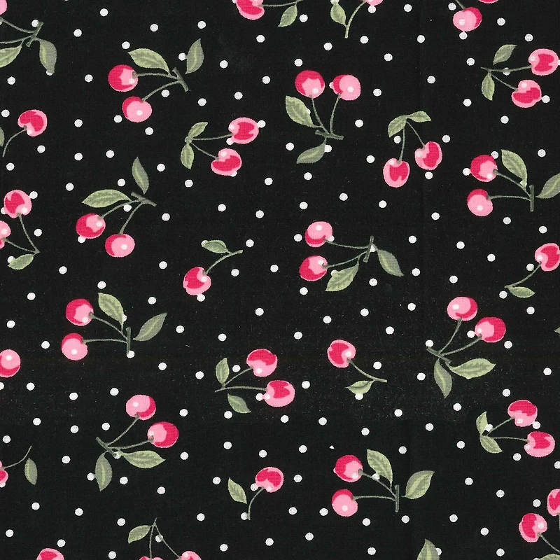 Fabric Traditions Cherry Toss Cotton Fabric