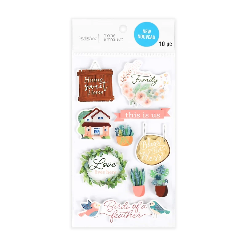 Home Sweet Home & Family Stickers by Recollections™