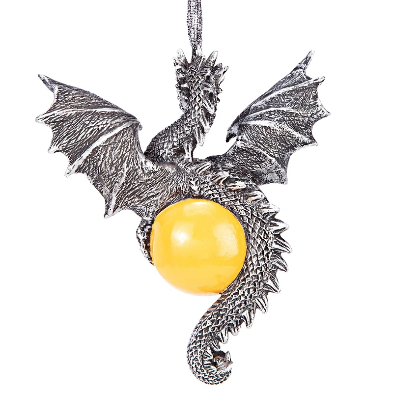 Design Toscano Dragon Defender of the Ancient Amulet 2022 Gothic Ornament
