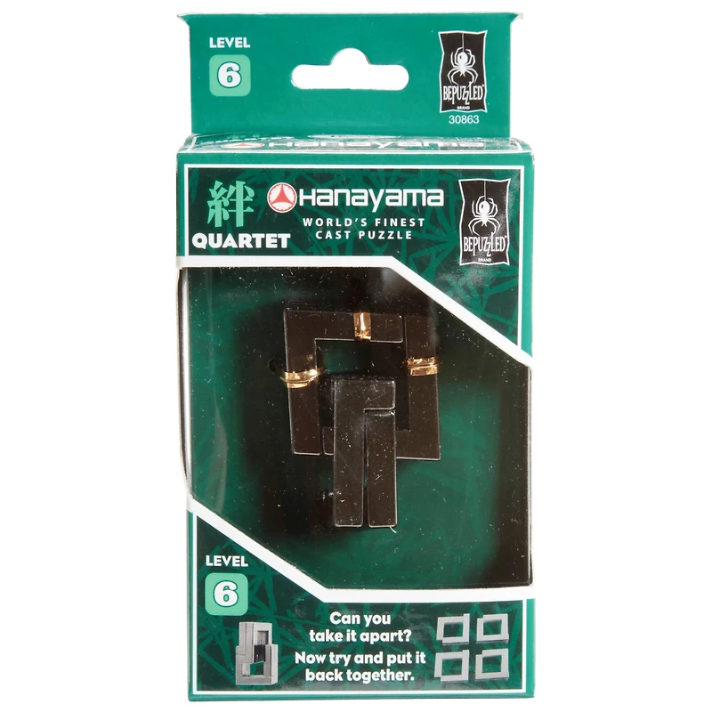 Hanayama Quartet Level 6 Cast Puzzle