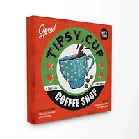 Stupell Industries Retro Coffee Shop Canvas Wall Art