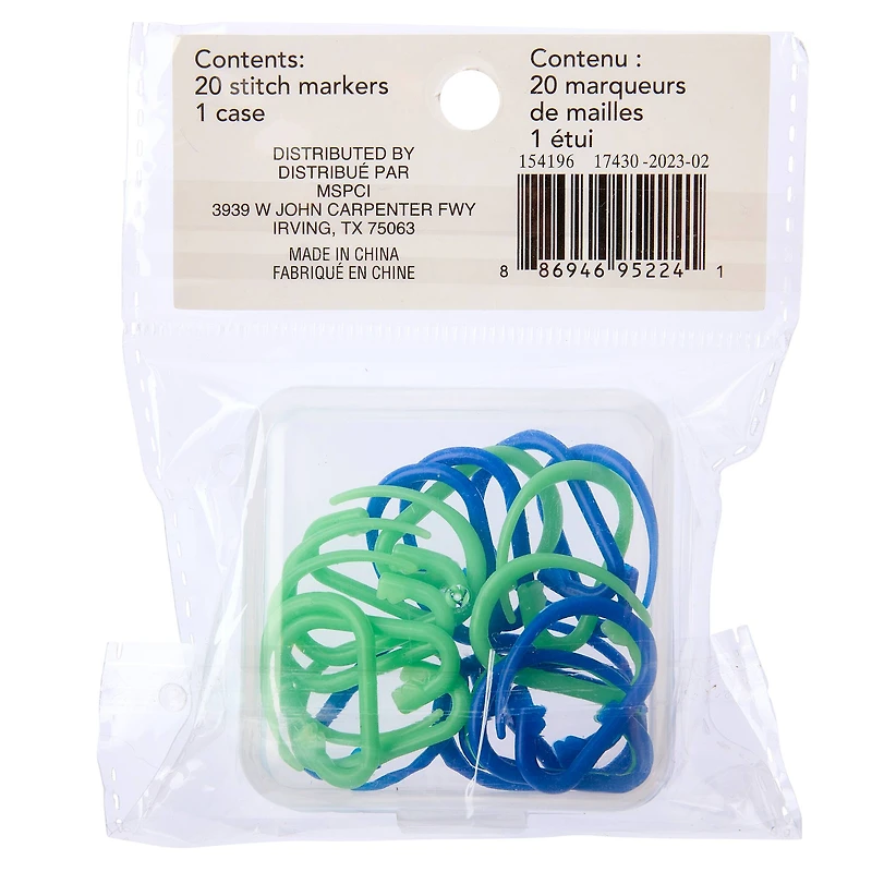 Loops & Threads® Carabiner Stitch Markers, 20ct.