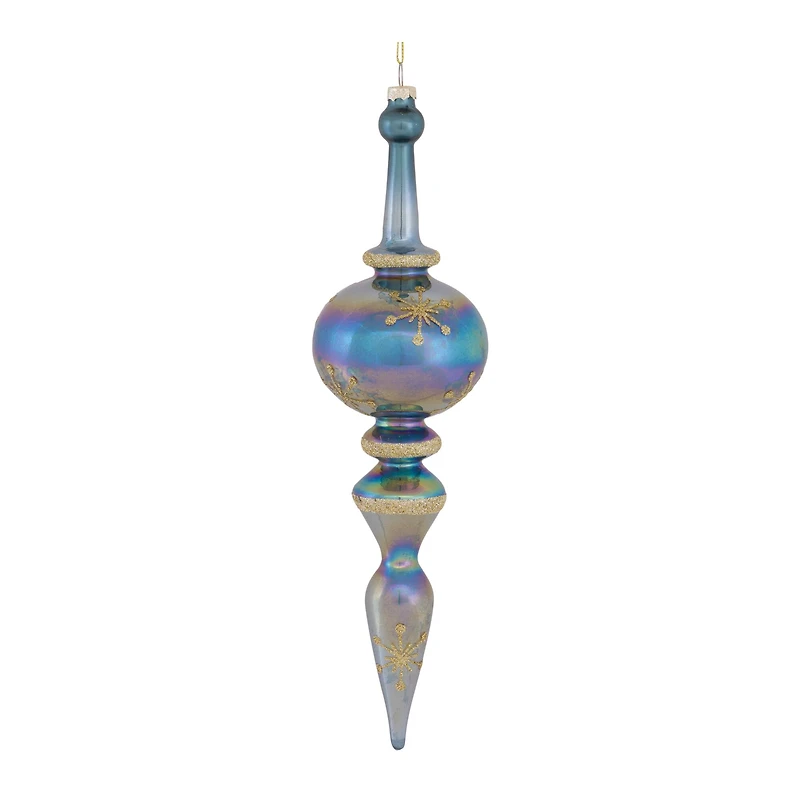 6ct. 13" Iridescent Glass Finial Drop Ornaments