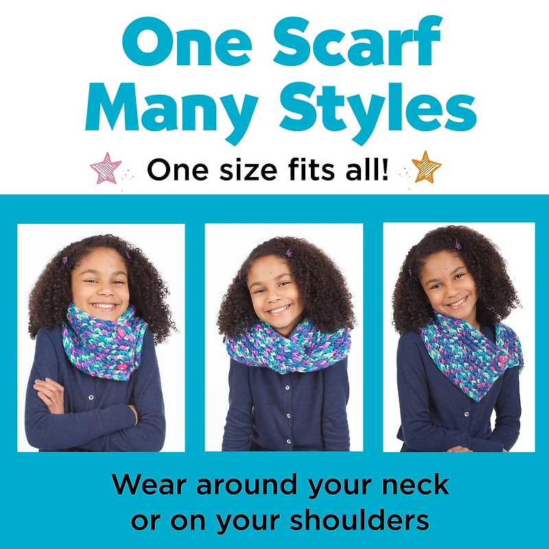 Creativity for Kids Quick Knit Button Scarf Kit