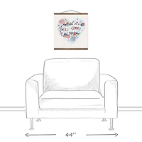 Hello Summer Icons Teak Hanging Canvas