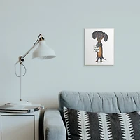 Stupell Industries Dachshund 'I'm The Boss' Fun Family Pet Phrase Wood Wall Plaque