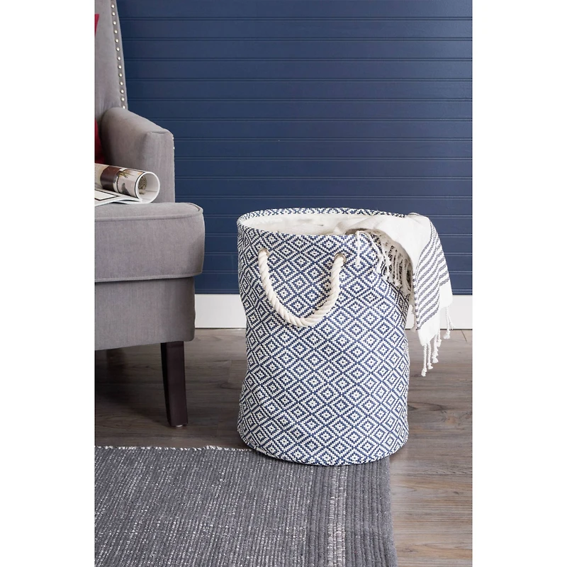 DII® Large Round Geo Diamond Paper Bin