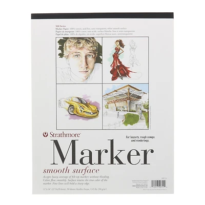 Strathmore® 500 Series Marker Paper Pad, 11" x 14"