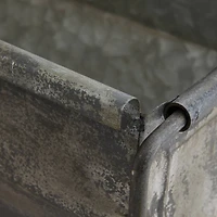 Hello Honey® Distressed Metal Trough Container