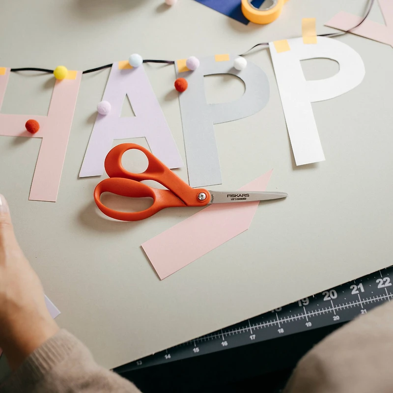 Fiskars® Petit 7" Red Left-Handed Scissors