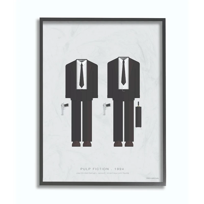 Stupell Industries Pulp Fiction Wall Art in Black Frame
