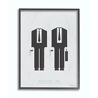 Stupell Industries Pulp Fiction Wall Art in Black Frame