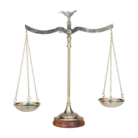 Gold Brass Traditional Scale, 12" x 12" x 4"