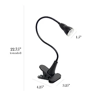Simple Designs LED Gooseneck Clip Light Desk Lamp