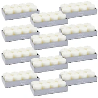 12 Packs: 8 ct. (96 total) Basic Elements™ White Pillar Candles Value Pack by Ashland®