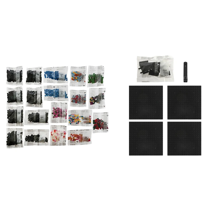 10" x 10" Flower Field Pixelated Brick Art Kit by Make Market®