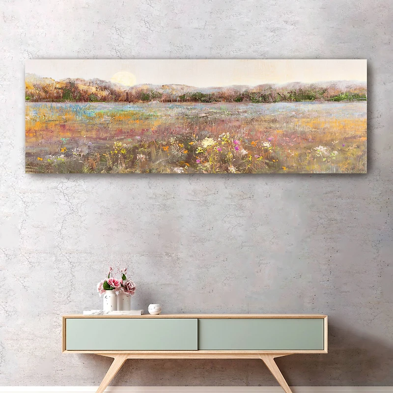 Meadow Moonrise Canvas Giclee