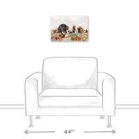Dog Supper 1 Canvas Wall Art