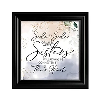 Side By Side Sisters Heaven Sent Framed Plaque