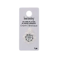 Silver Plated Sun & Moon Charm by Bead Landing™