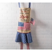 DII® Stars & Stripes Sweet Liberty Ruffle Apron