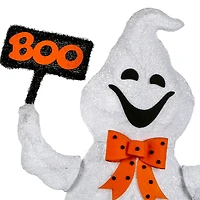 31" Pre-Lit Ghost With BOO Banner Garden Stake