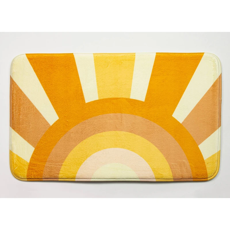 Here Comes The Sun Memory Foam Bath Mat