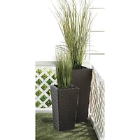 Summerfield Terrace Tuscany Wicker Tall Planter Set