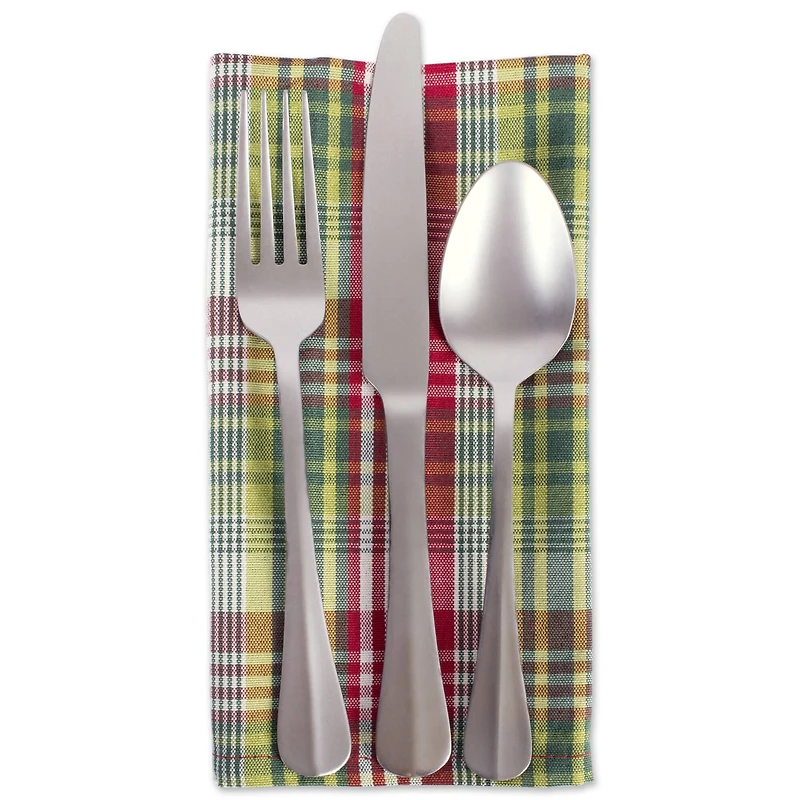DII® Holly Jolly Plaid Napkin Set, 6ct.