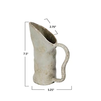Hello Honey® 12oz. Green Reactive Glaze Organic Shaped Stoneware Pitcher