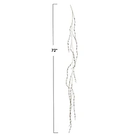 Hello Honey® 6ft. Gold Finish Faux Twig Garland with Acrylic Jewels & Glitter