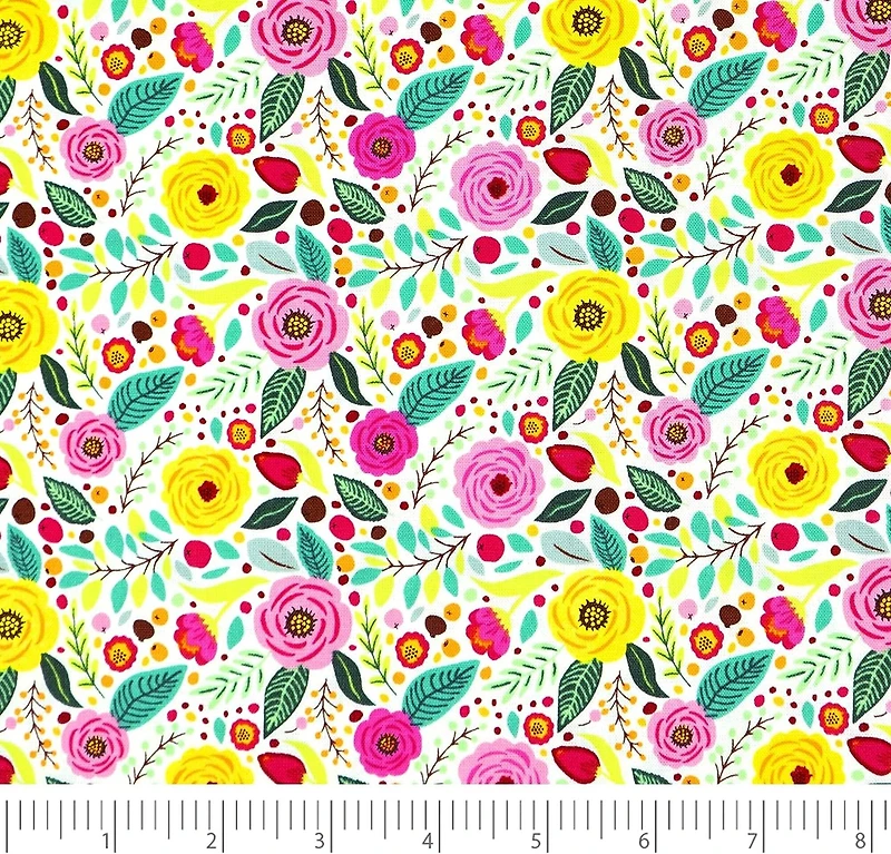 SINGER Modern Floral Designed by Denise Palmer Cotton Fabrics Bundle